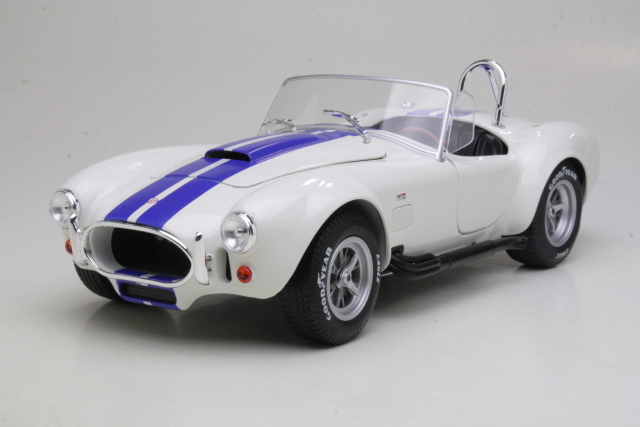 AC Cobra 427 Mk2 Coupe 1965, valkoinen/sininen - Sulje napsauttamalla kuva