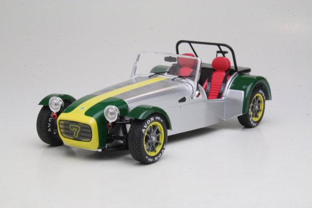 Lotus Seven 1989, alumiini/vihreä