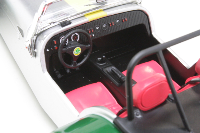 Lotus Seven 1989, alumiini/vihreä