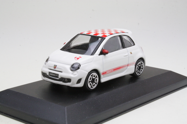 Fiat 500 Abarth 2008, valkoinen - Sulje napsauttamalla kuva