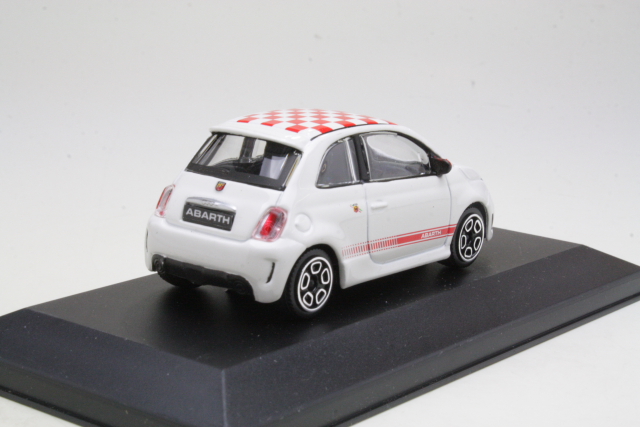 Fiat 500 Abarth 2008, valkoinen - Sulje napsauttamalla kuva