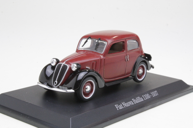 Fiat Nuova Balilla 1100 1937, punainen/musta