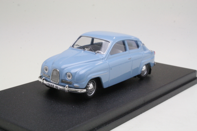 Saab 96 1962, vaaleansininen (sinivalkoiset penkit)