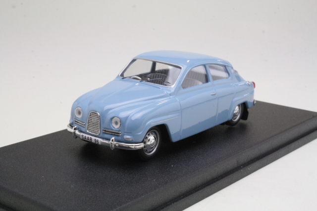 Saab 96 1962, light blue (red/white interior)