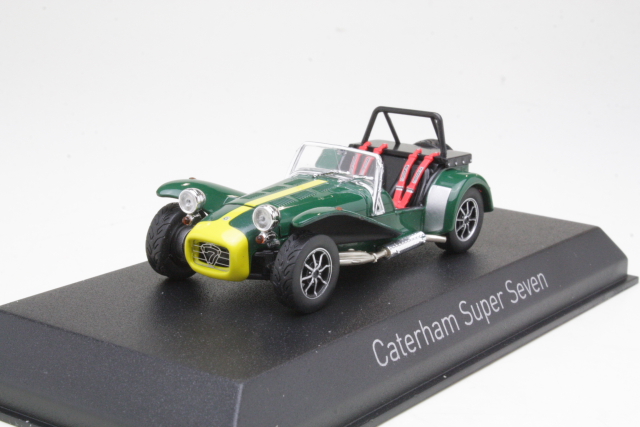 Caterham Super Seven 1979, vihreä/keltainen - Sulje napsauttamalla kuva