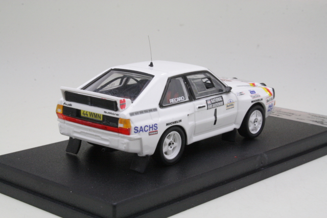 Audi Sport Quattro, National Breakdown 1986, H.Mikkola, no.1