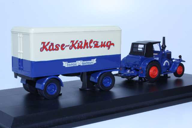 Lanz Eilbulldog "Dachser Käse-Kuhlzug", sininen/valkoinen