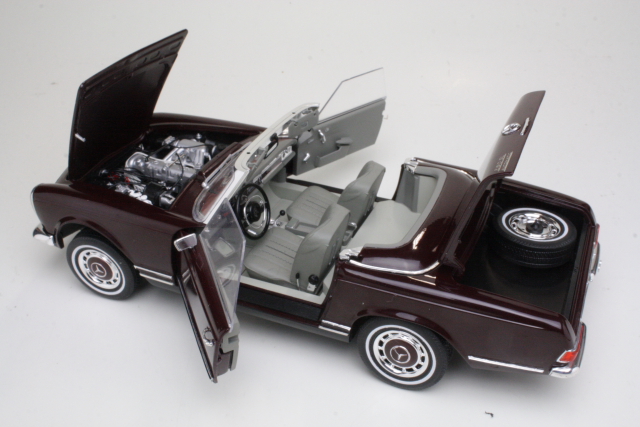 Mercedes 280SL (w113) 1963, dark red