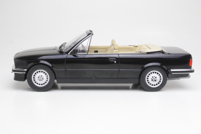 BMW 325i (e30) Cabriolet 1985, musta - Sulje napsauttamalla kuva