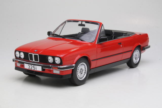 BMW 325i (e30) Cabriolet 1985, punainen - Sulje napsauttamalla kuva