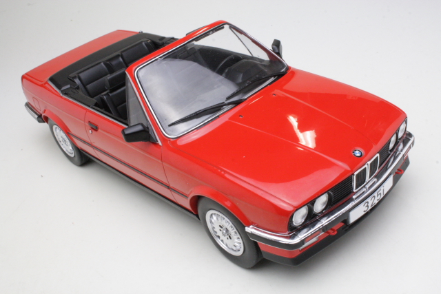 BMW 325i (e30) Cabriolet 1985, punainen - Sulje napsauttamalla kuva