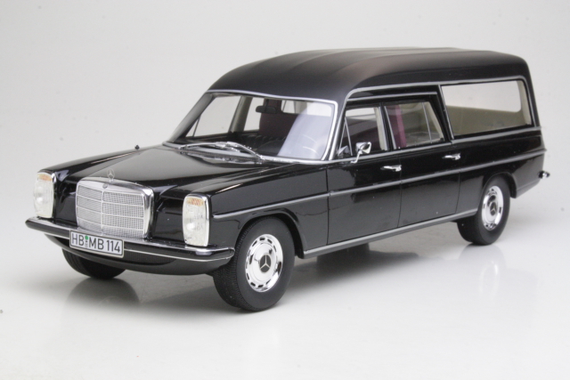 Mercedes 230 (w114) Pollman 1972, musta "Ruumisauto"