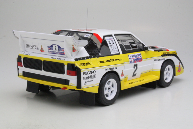 Audi Sport Quattro S1, RAC 1985, H.Mikkola, no.2