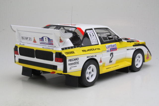 Audi Sport Quattro S1, RAC 1985, H.Mikkola, no.2 - Sulje napsauttamalla kuva