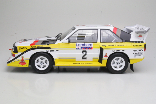 Audi Sport Quattro S1, RAC 1985, H.Mikkola, no.2 - Sulje napsauttamalla kuva