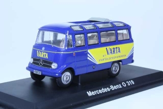 Mercedes O319 "Varta", sininen/keltainen - Sulje napsauttamalla kuva