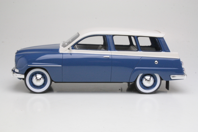 Saab 95 1963, blue/white - Click Image to Close