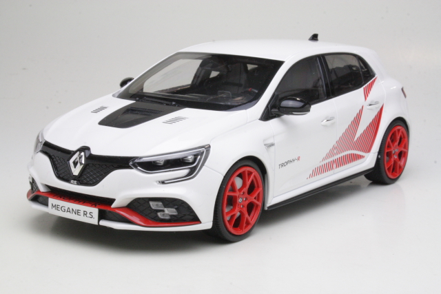 Renault Megane RS Trophy R 2019, valkoinen - Sulje napsauttamalla kuva