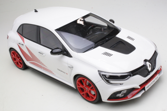 Renault Megane RS Trophy R 2019, valkoinen - Sulje napsauttamalla kuva