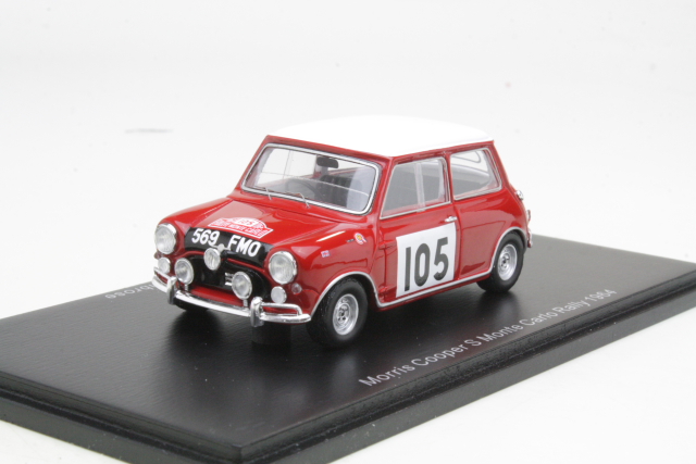 Mini Cooper S, Monte Carlo 1964, R.Aaltonen, no.105 - Sulje napsauttamalla kuva