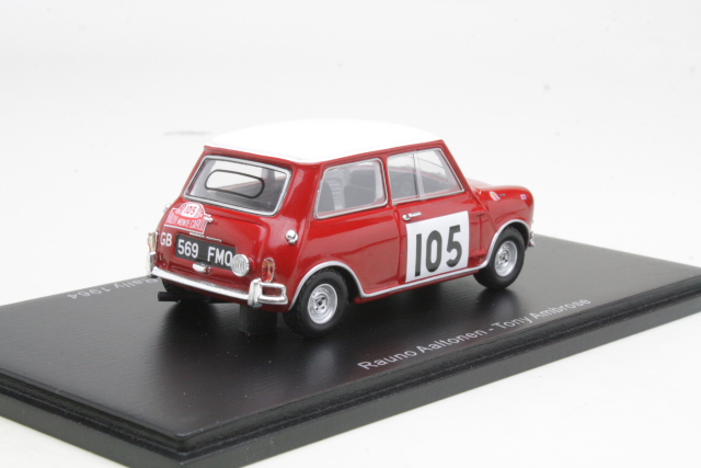 Mini Cooper S, Monte Carlo 1964, R.Aaltonen, no.105 - Sulje napsauttamalla kuva