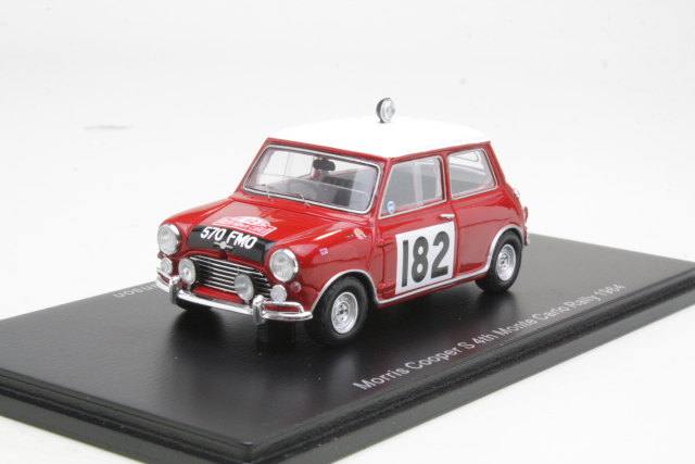 Mini Cooper S, 4th. Monte Carlo 1964, T.Mäkinen, no.182 - Sulje napsauttamalla kuva