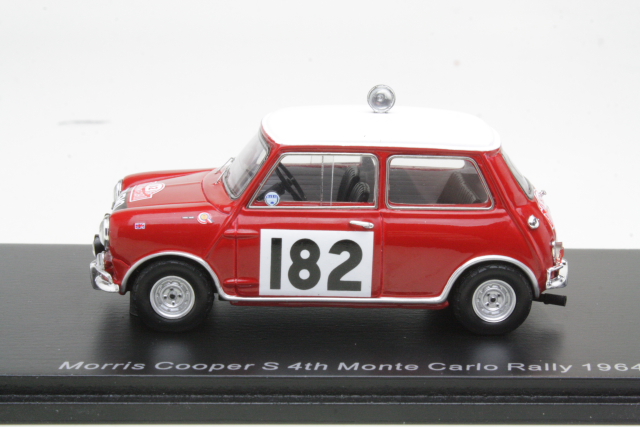 Mini Cooper S, 4th. Monte Carlo 1964, T.Mäkinen, no.182 - Sulje napsauttamalla kuva