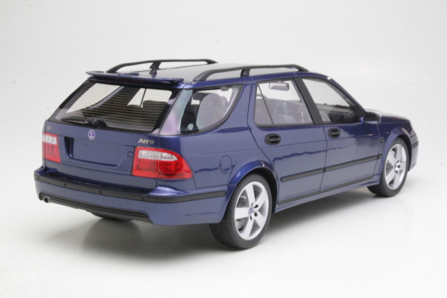 Saab 9-5 Sport Combi Aero 2005, blue - Click Image to Close