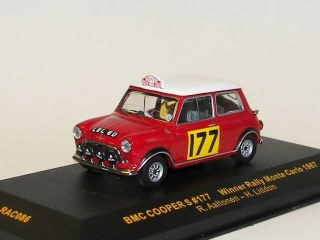 Mini Cooper S1275, 1st. Monte Carlo 1967, R.Aaltonen, no.177