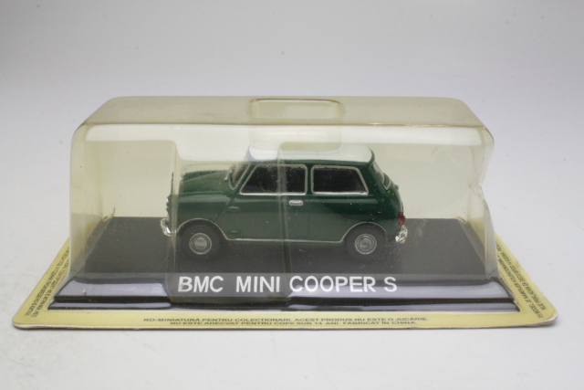 Mini Cooper S 1967 "BMC", vihreä - Sulje napsauttamalla kuva