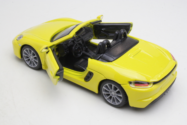 Porsche Boxster 718 (982) 2016, keltainen - Sulje napsauttamalla kuva