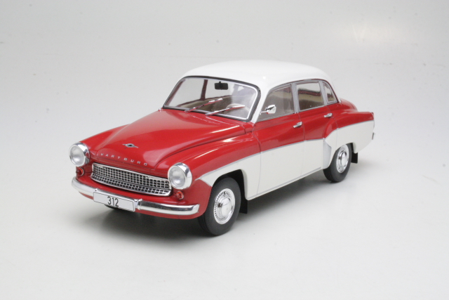 Wartburg 312 1965, punainen/valkoinen