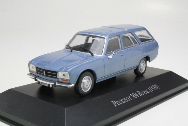 Peugeot 504 Rural SW 1980, light blue - Click Image to Close