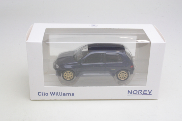 Renault Clio Williams 1993, tummansininen - Sulje napsauttamalla kuva