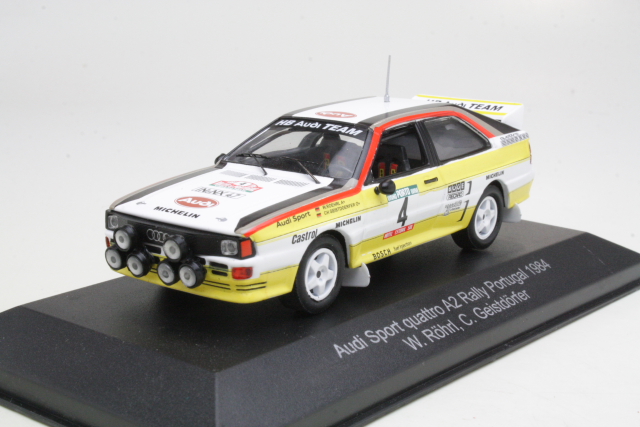 Audi Quattro A2, 6th. Portugal 1984, W.Rohrl, no.4 - Sulje napsauttamalla kuva