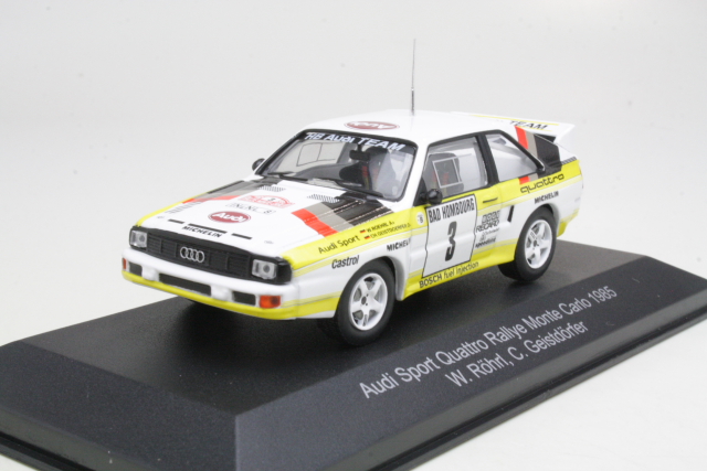 Audi Sport Quattro, 2nd. Monte Carlo 1985, W.Rohrl, no.3 - Sulje napsauttamalla kuva