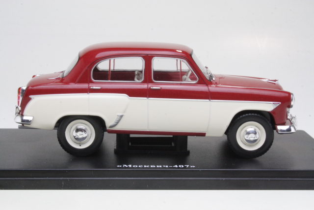 Moskvitch 407 1958, red/cream