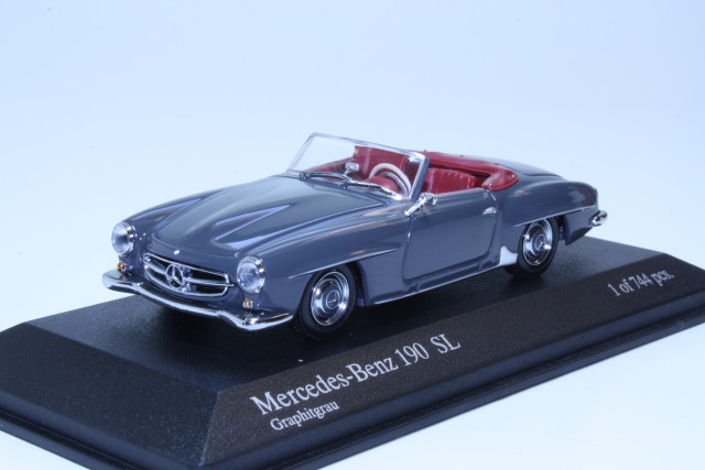 Mercedes 190SL (w121) Cabriolet 1955, harmaa