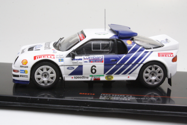 Ford RS200, RAC 1986, K.Grundel, no.6 - Sulje napsauttamalla kuva