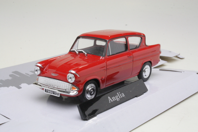 Ford Anglia Mk1 1959, punainen - Sulje napsauttamalla kuva