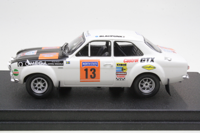 Ford Escort Mk1, 1st. Finland 1970, H.Mikkola, no.13 - Sulje napsauttamalla kuva