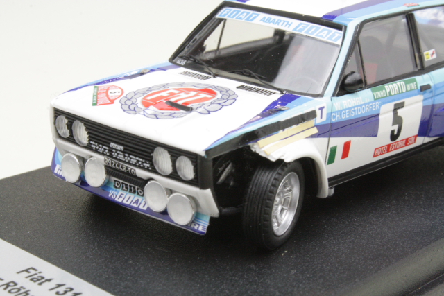 Fiat 131 Abarth, Portugal 1980, W.Rohrl, no.5 "damaged" - Sulje napsauttamalla kuva