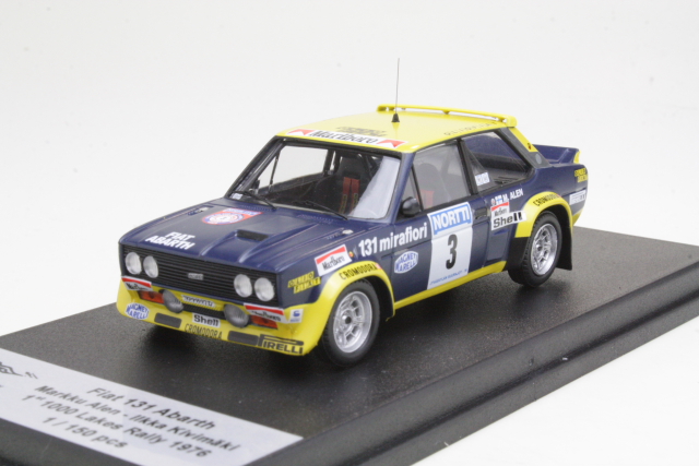 Fiat 131 Abarth, 1st. Finland 1976, M.Alen, no.3 - Sulje napsauttamalla kuva