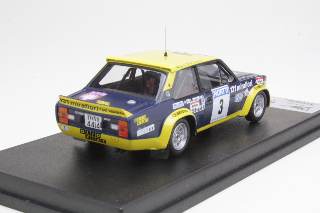 Fiat 131 Abarth, 1st. Finland 1976, M.Alen, no.3