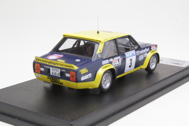 Fiat 131 Abarth, 1st. Finland 1976, M.Alen, no.3 - Sulje napsauttamalla kuva