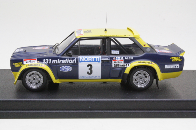 Fiat 131 Abarth, 1st. Finland 1976, M.Alen, no.3 - Sulje napsauttamalla kuva