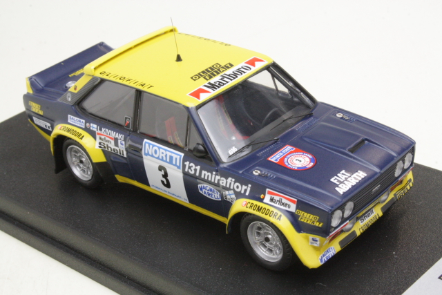 Fiat 131 Abarth, 1st. Finland 1976, M.Alen, no.3 - Sulje napsauttamalla kuva