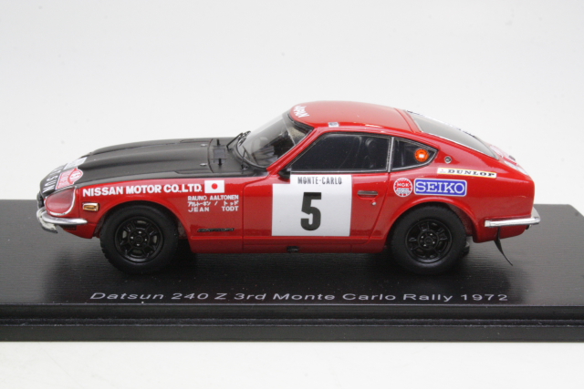 Datsun 240Z, 3rd. Monte Carlo 1972, R.Aaltonen, no.5 - Sulje napsauttamalla kuva