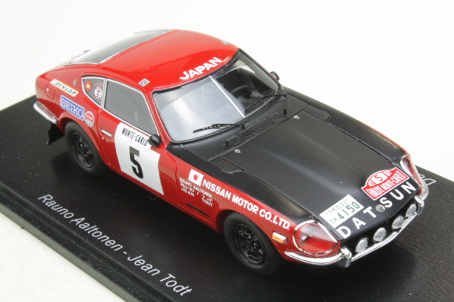 Datsun 240Z, 3rd. Monte Carlo 1972, R.Aaltonen, no.5 - Sulje napsauttamalla kuva