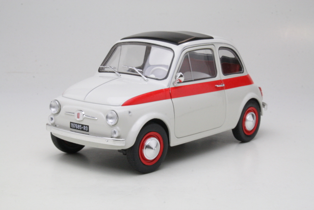 Fiat 500 L Sport 1960, white/red